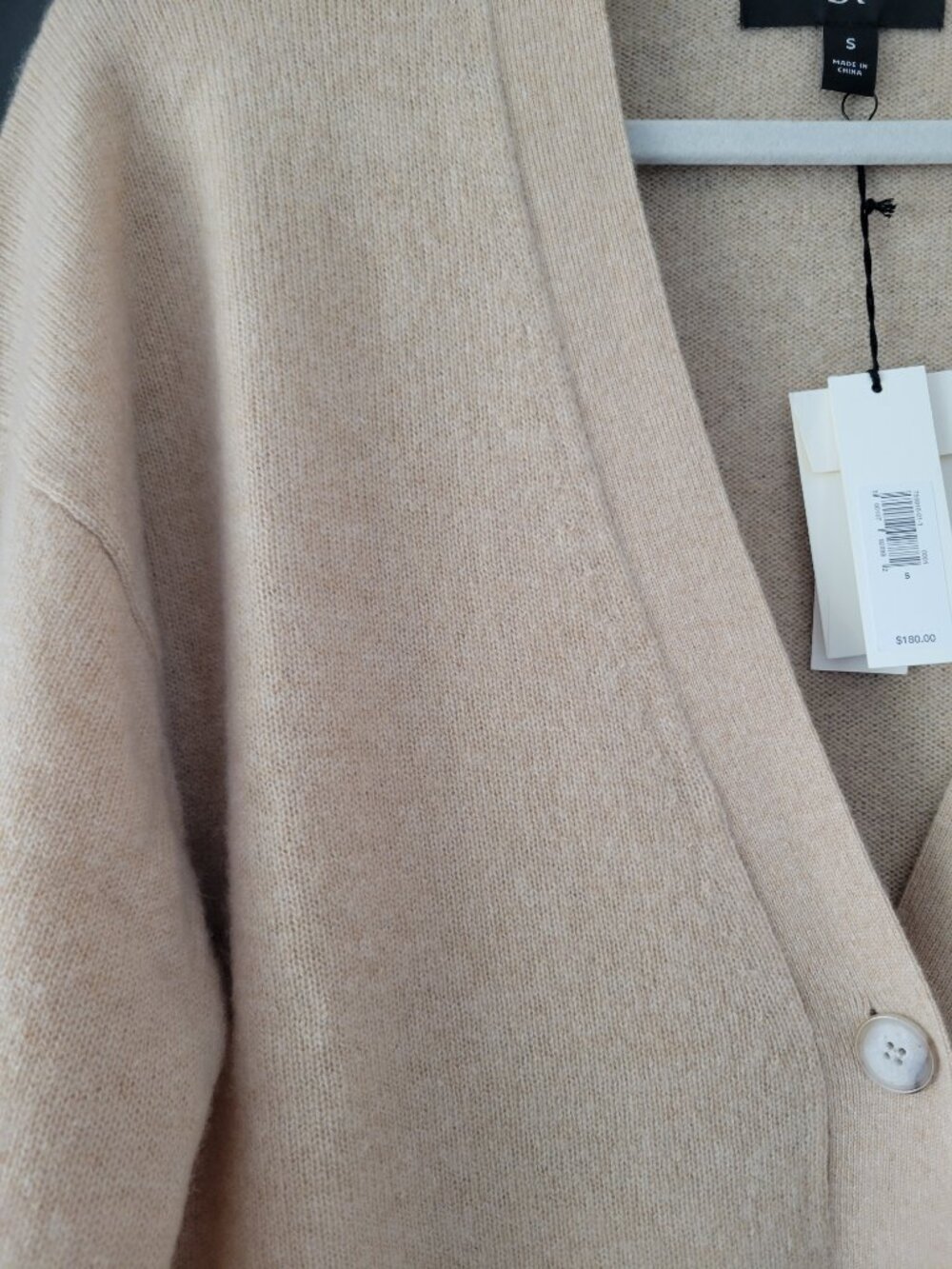 Banana Republic Caro Oversized Lightweight Cashmere Cardigan Color Sandstorm NWT - Picture 5 of 10